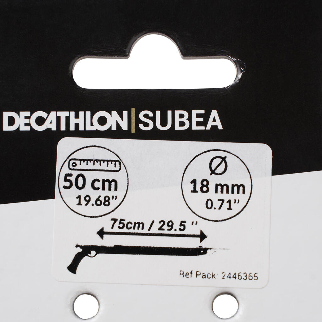 GUMA Ø18 mm SPF 50 cm ZA PUŠKU ZA PODVODNI RIBOLOV 75 cm