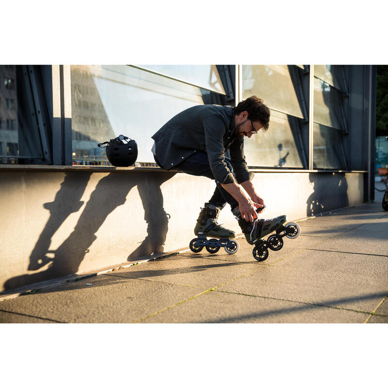 Freeride skates voor volwassenen MF900 kaki