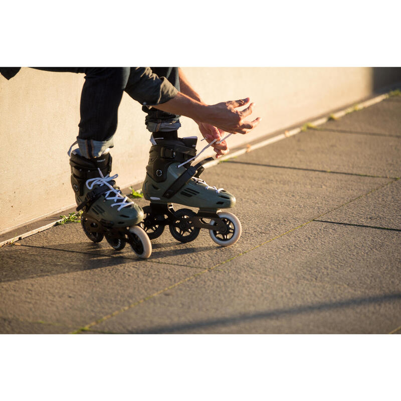 Freeride skates voor volwassenen MF900 kaki