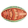 Lopta na beach rugby Maori R100 veľkosť 4 červeno-zelená