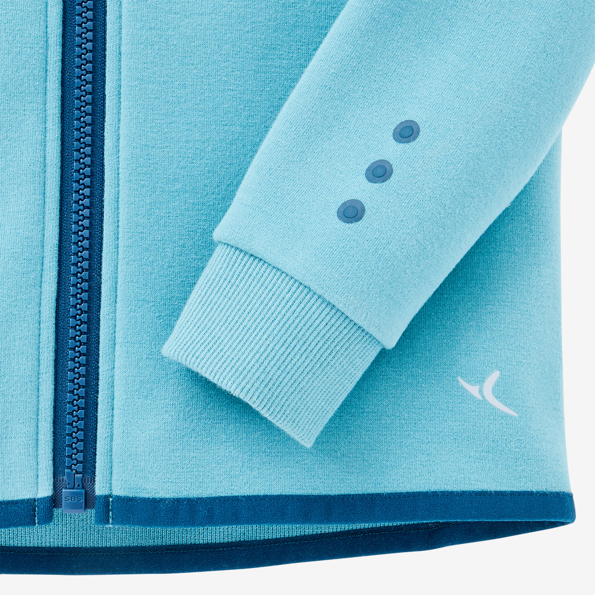 Girls' and Boys' Baby Gym Jacket 500 - Turquoise 6/10