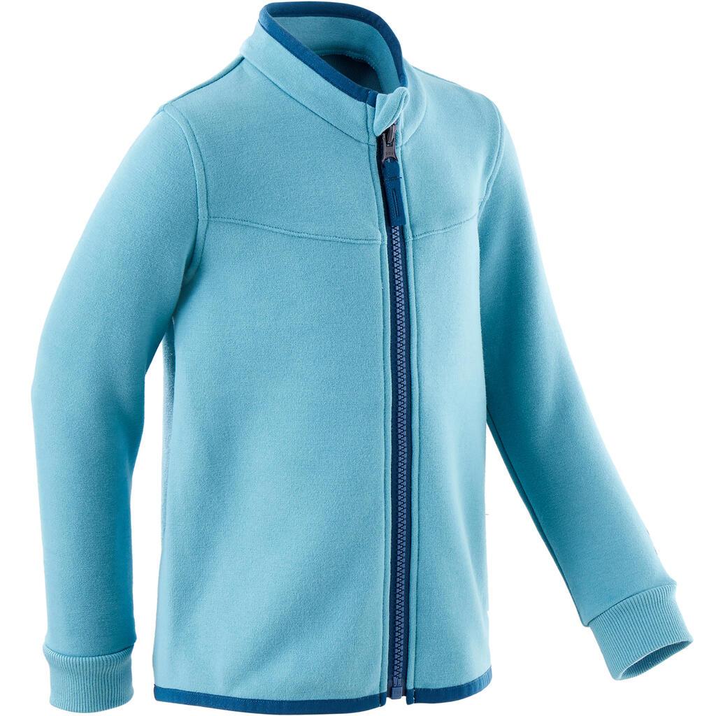 Girls' and Boys' Baby Gym Jacket 500 - Turquoise