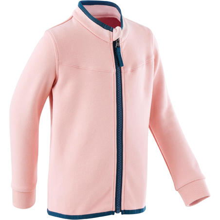 Veste 500 Baby Gym fille et garçon Rose poudré