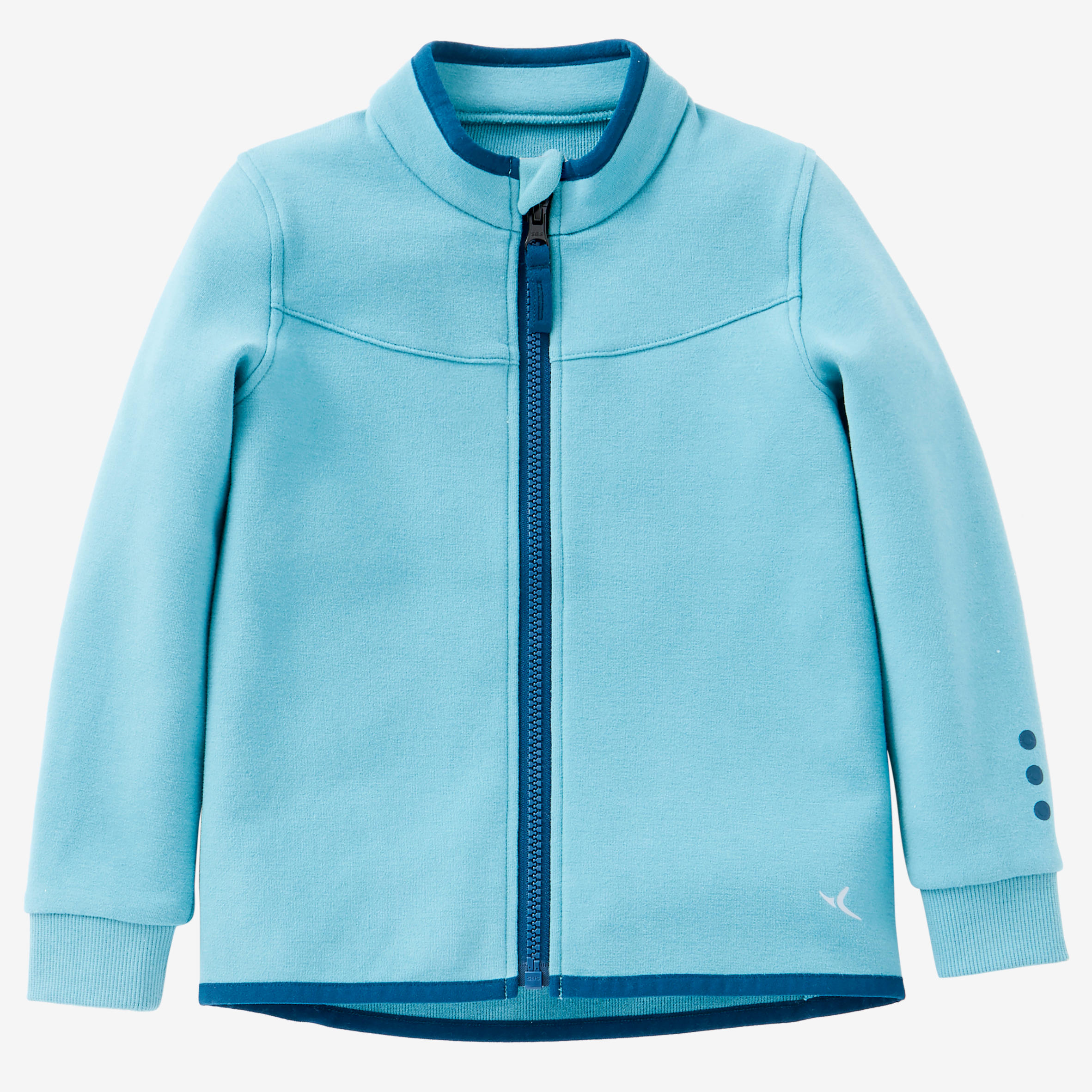 Girls' and Boys' Baby Gym Jacket 500 - Turquoise 2/10