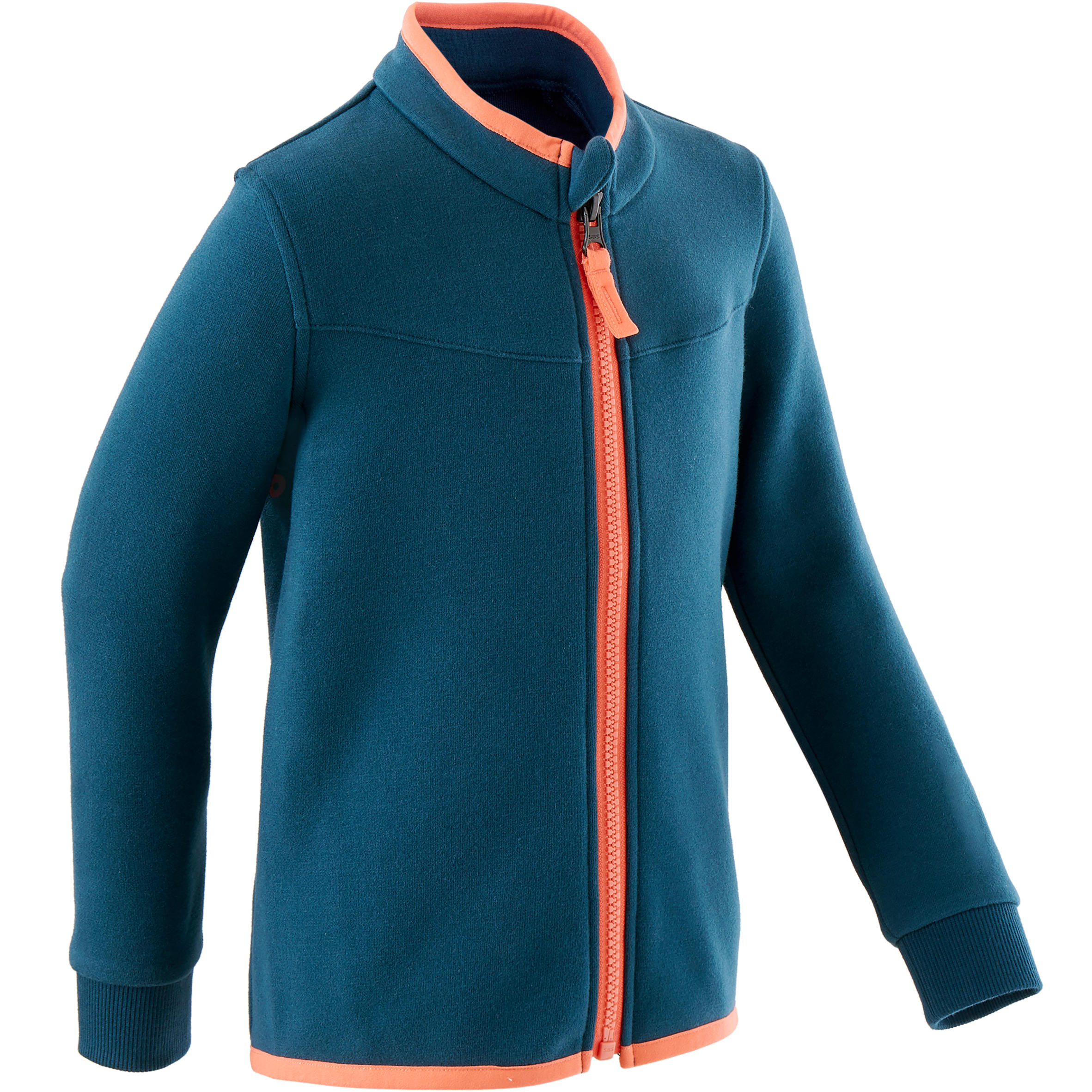 Boy's and Girl's 500 Baby Gym Jacket Petrol Blue