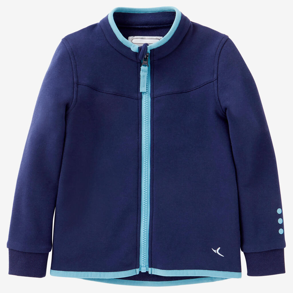 Girls' and Boys' Baby Gym Jacket 500 - Navy