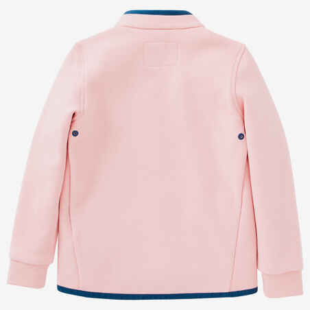 Girls' and Boys' Baby Gym Jacket 500 - Powder Pink