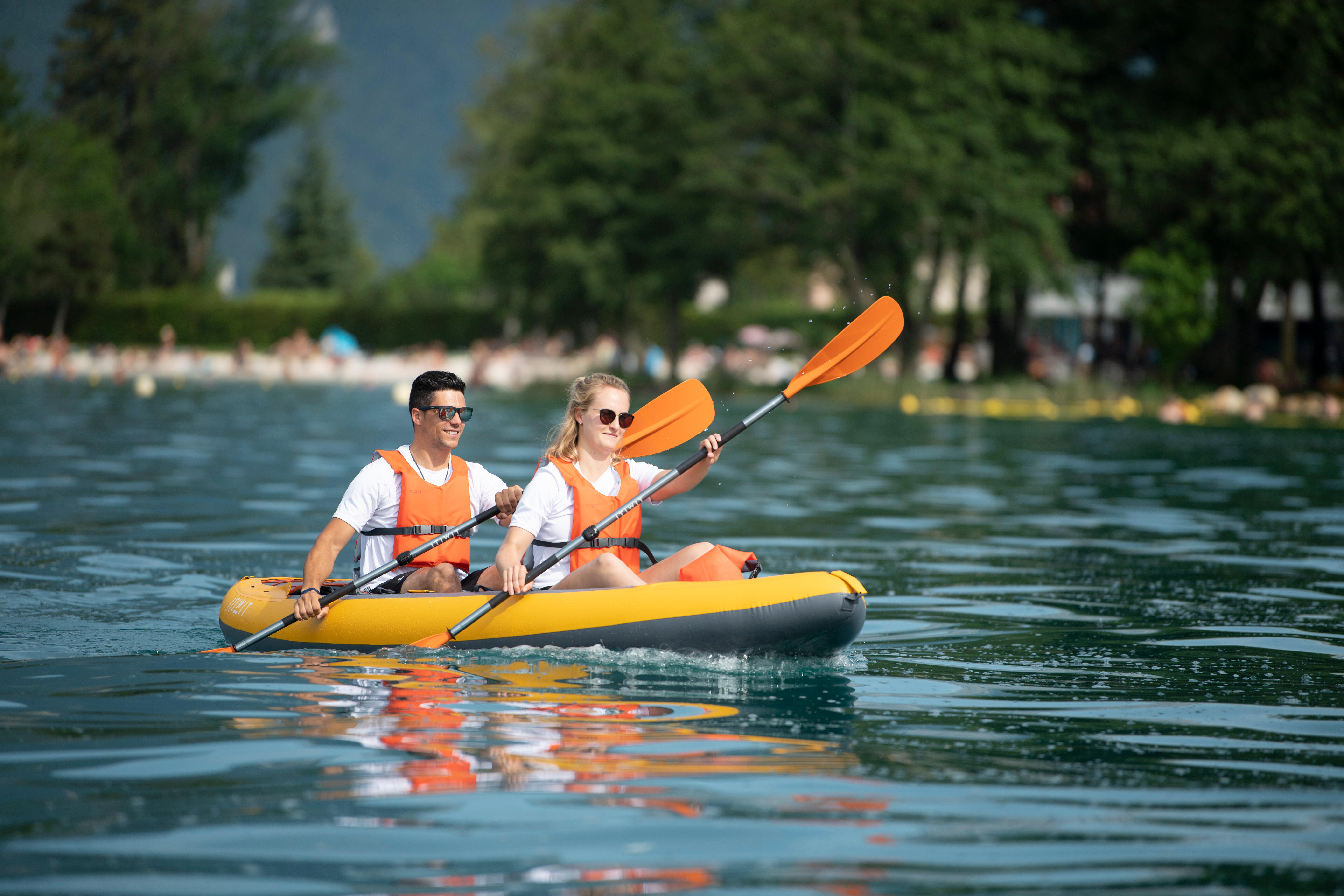 2-Seater Inflatable Kayak - KTI X 100+ Yellow - ITIWIT
