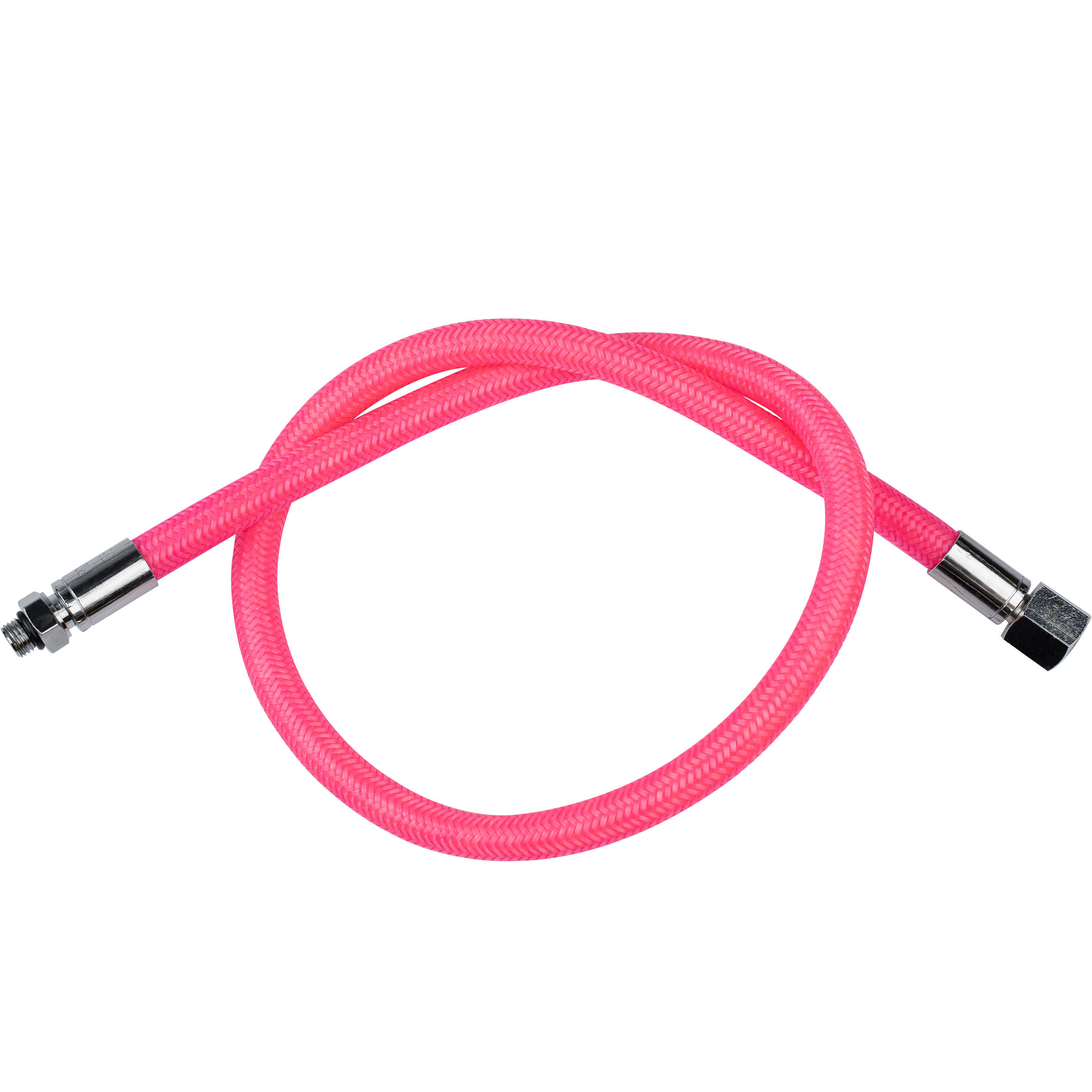 SUBEA Scuba Diving Regulator Braided MP Hose Hyperflex - Neon Pink 66 cm