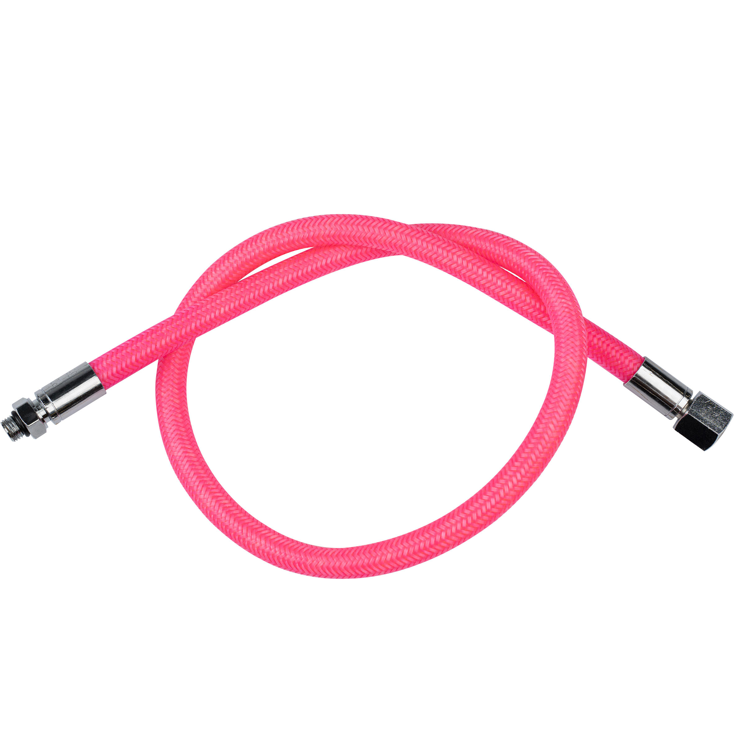 Flexible MP Hyperflex braided scuba diving regulator neon pink 66 cm