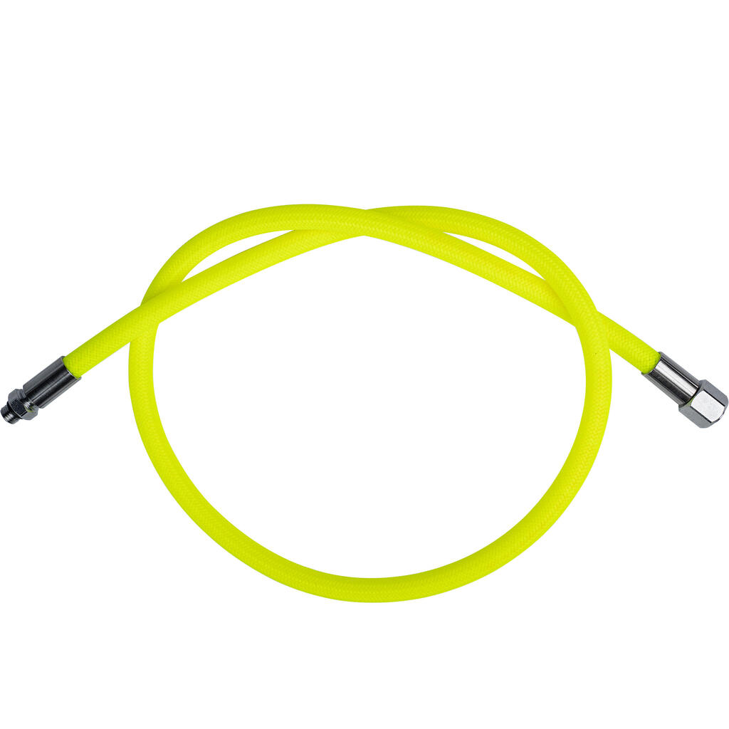 Scuba Diving Octopus Braided MP Hose Hyperflex - Neon Yellow 100 cm