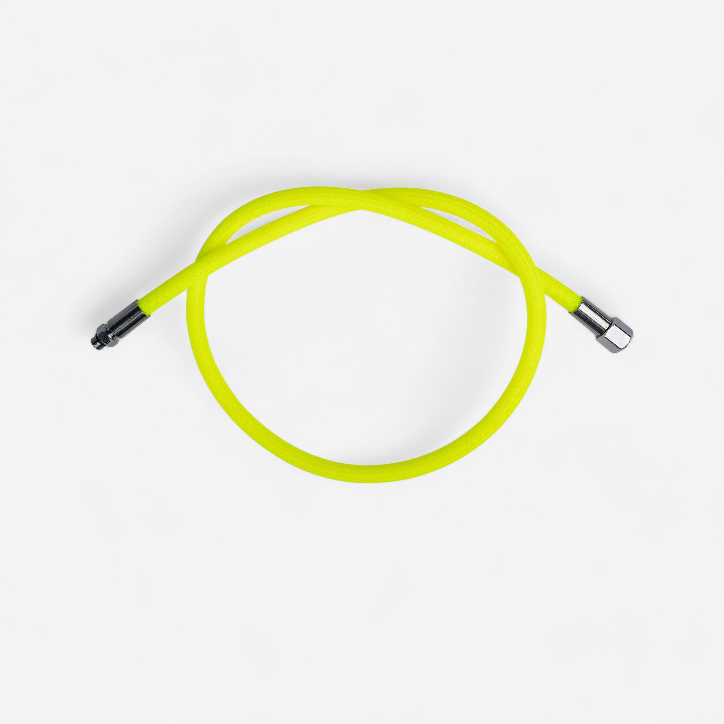 Decathlon | Frusta MP subacquea erogatore emergenza HYPERFLEX nylon trecciato 100 cm giallo fluo  |  Subea