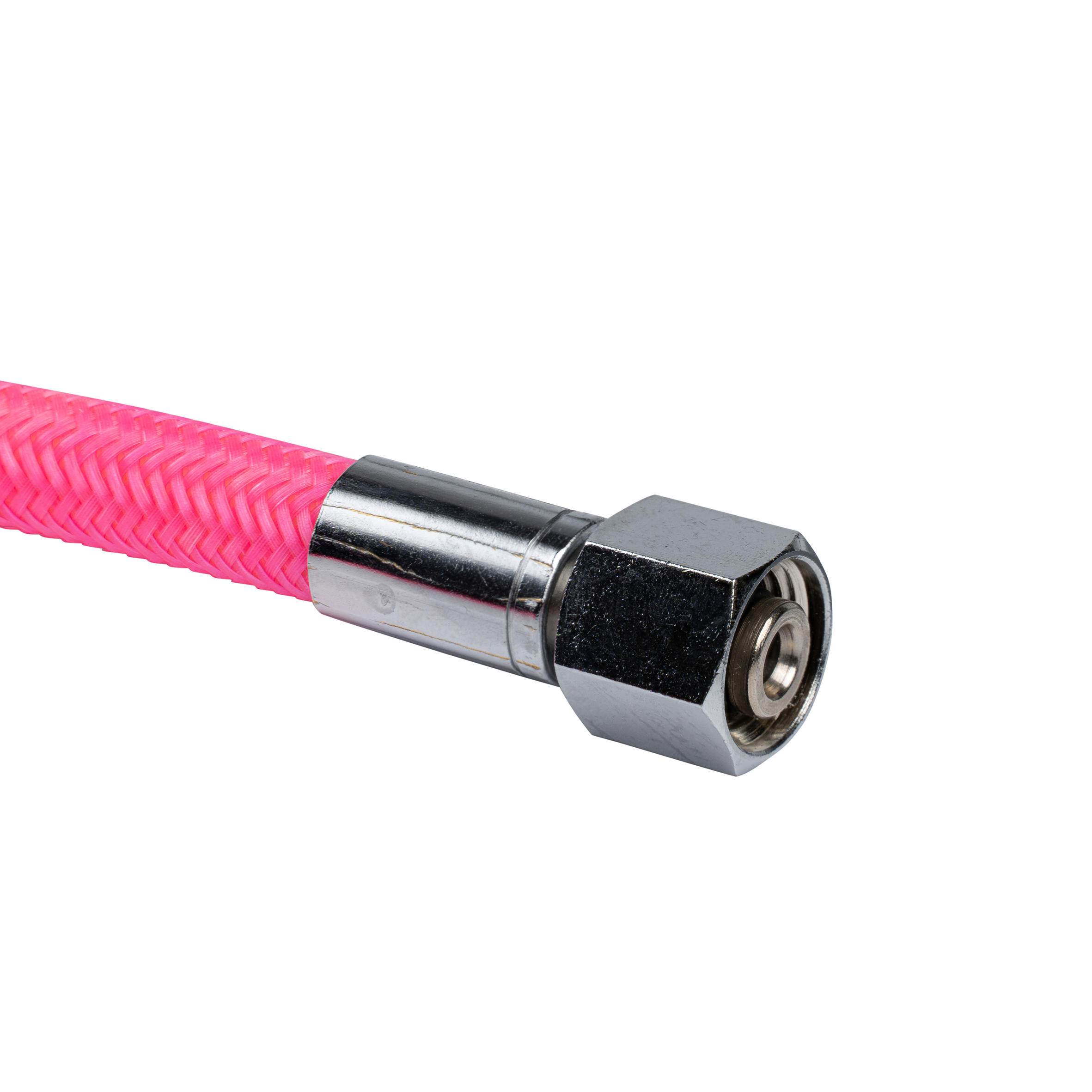 Scuba Diving Regulator Braided MP Hose Hyperflex - Neon Pink 66 cm 4/6