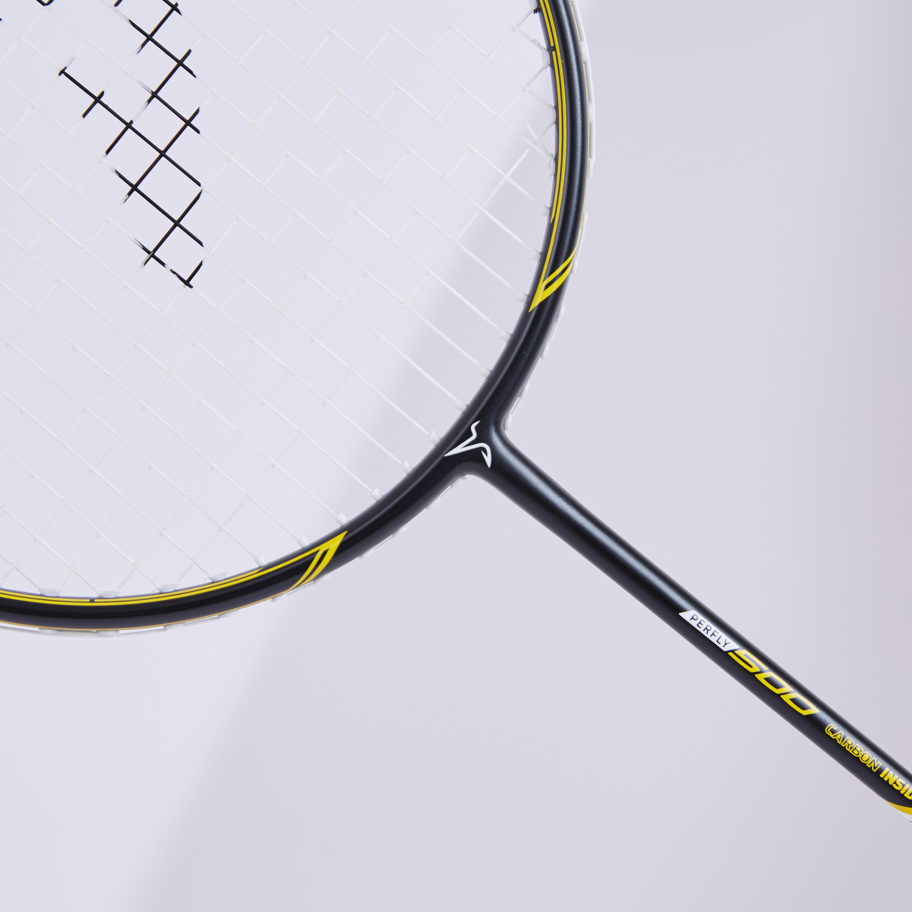 ADULT BADMINTON RACKET BR 500 BLACK YELLOW 33/36