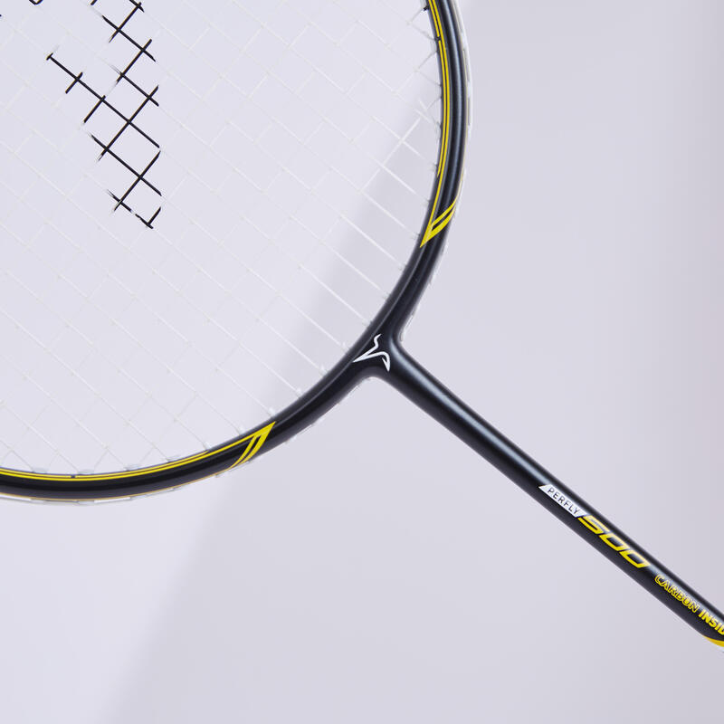 Badmintonracket voor volwassenen BR 500 zwart geel