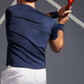 ODJEĆA ZA TENIS ZA SVE VREMENSKE UVJETE MUŠKA Tenis - Majica za tenis TTS100, plava ARTENGO - Muška odjeća za tenis