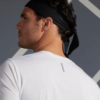 TEE SHIRT DE TENNIS HOMME TTS 900 LIGHT BLANC NOIR