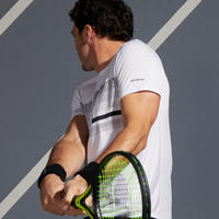 Camiseta de Tenis TTS100 Hombre Blanco 