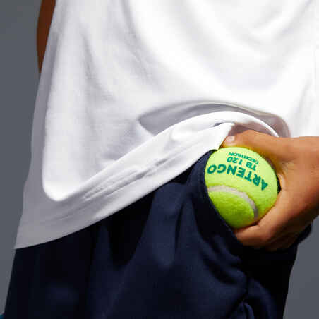 شورت TSH500 لرياضة التنس للأطفال - كحلي
