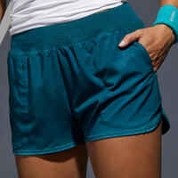 Tennis-Shorts Damen SH DRY 500 grün