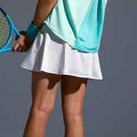 Girls' Tennis Skirt TSK500 - White