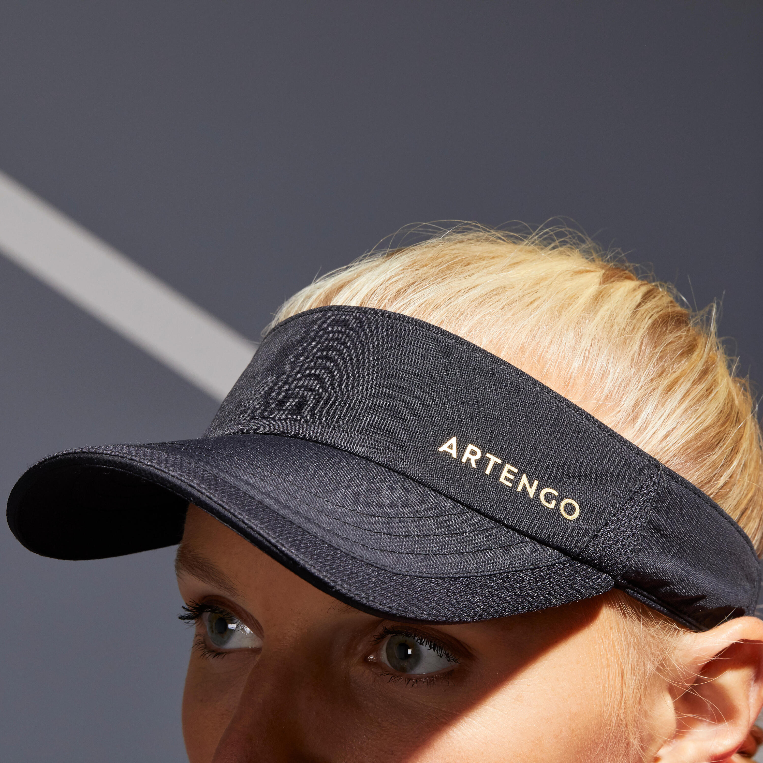 Visier Tennis Artengo TV 100 schwarz T56 8/9