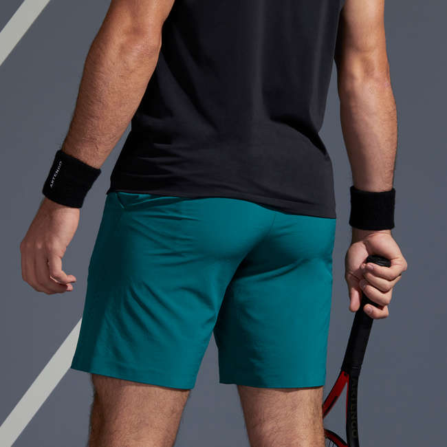 ARTENGO Men's Tennis Shorts TSH 900 Light Green Decathlon