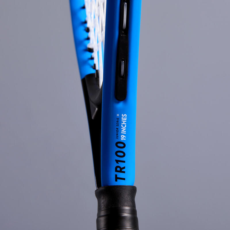 Tennisschläger Kinder - TR100 19 Zoll besaitet blau