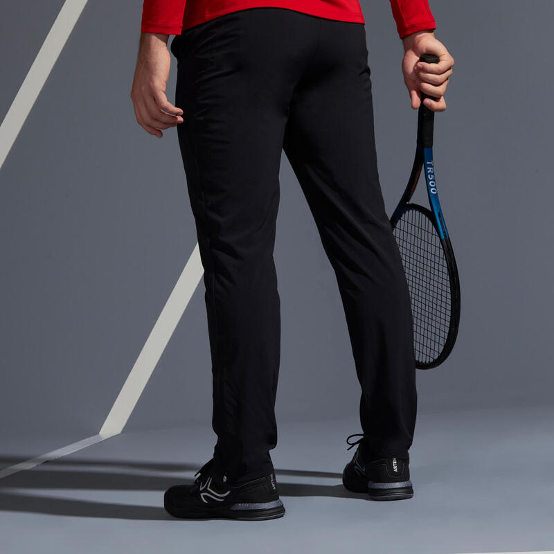 Pánské tenisové kalhoty TPA500 černé 