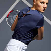 Women's Tennis Quick-Dry Crew Neck T-Shirt Essential 100 - Navy Blue