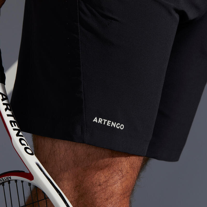 Pantalón corto de tenis hombre Artengo TSH 900 Light negro