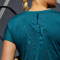 Tennisshirt TS Soft 500 Damen grün