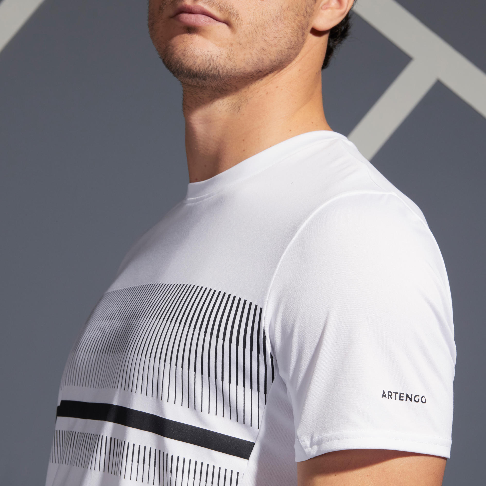 T-shirt tennis uomo TTS100 bianca ARTENGO | DECATHLON