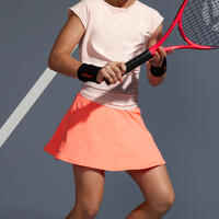 Girls' Tennis Skirt TSK500 - Coral