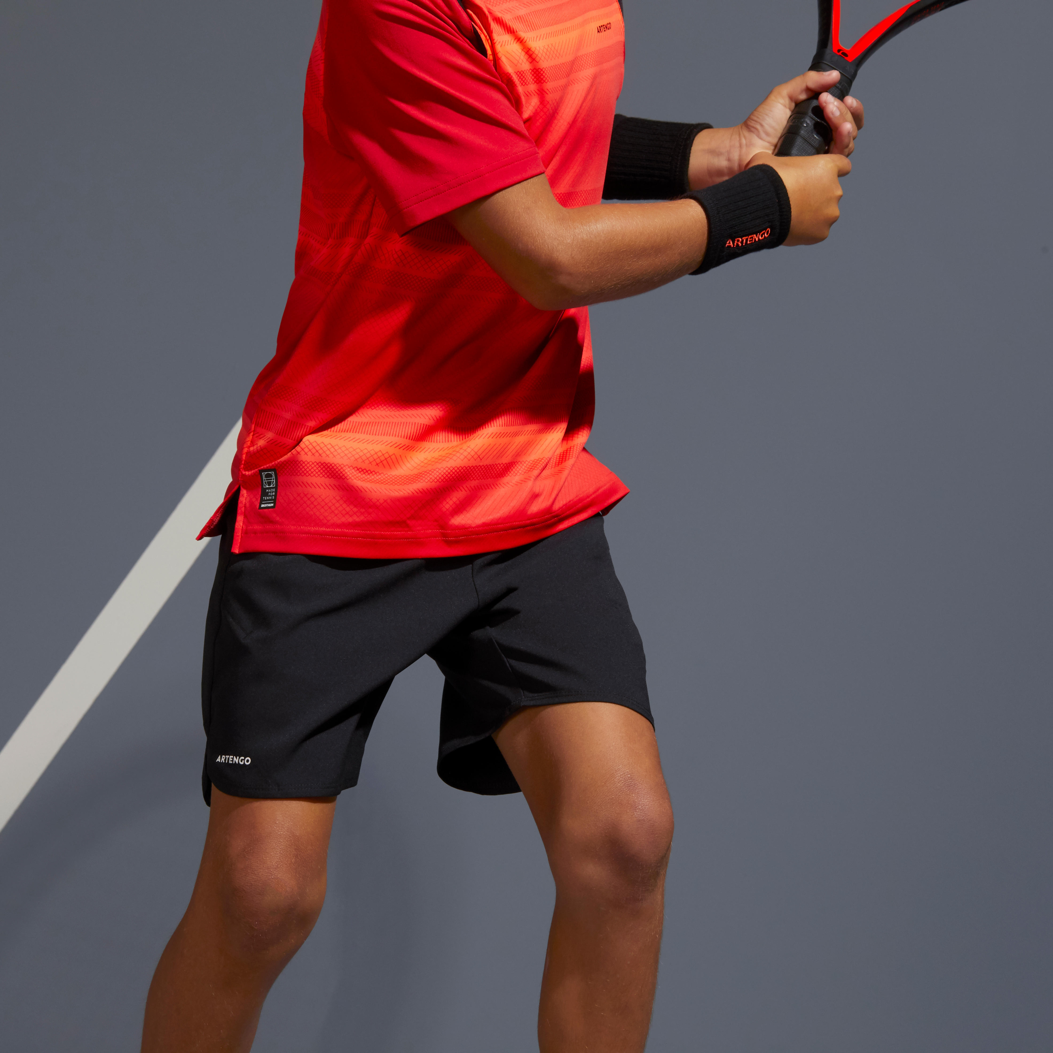 Boys' Tennis Shorts TSH500 - Black 