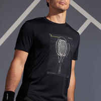 Men's Tennis T-Shirt TTS100 - Black