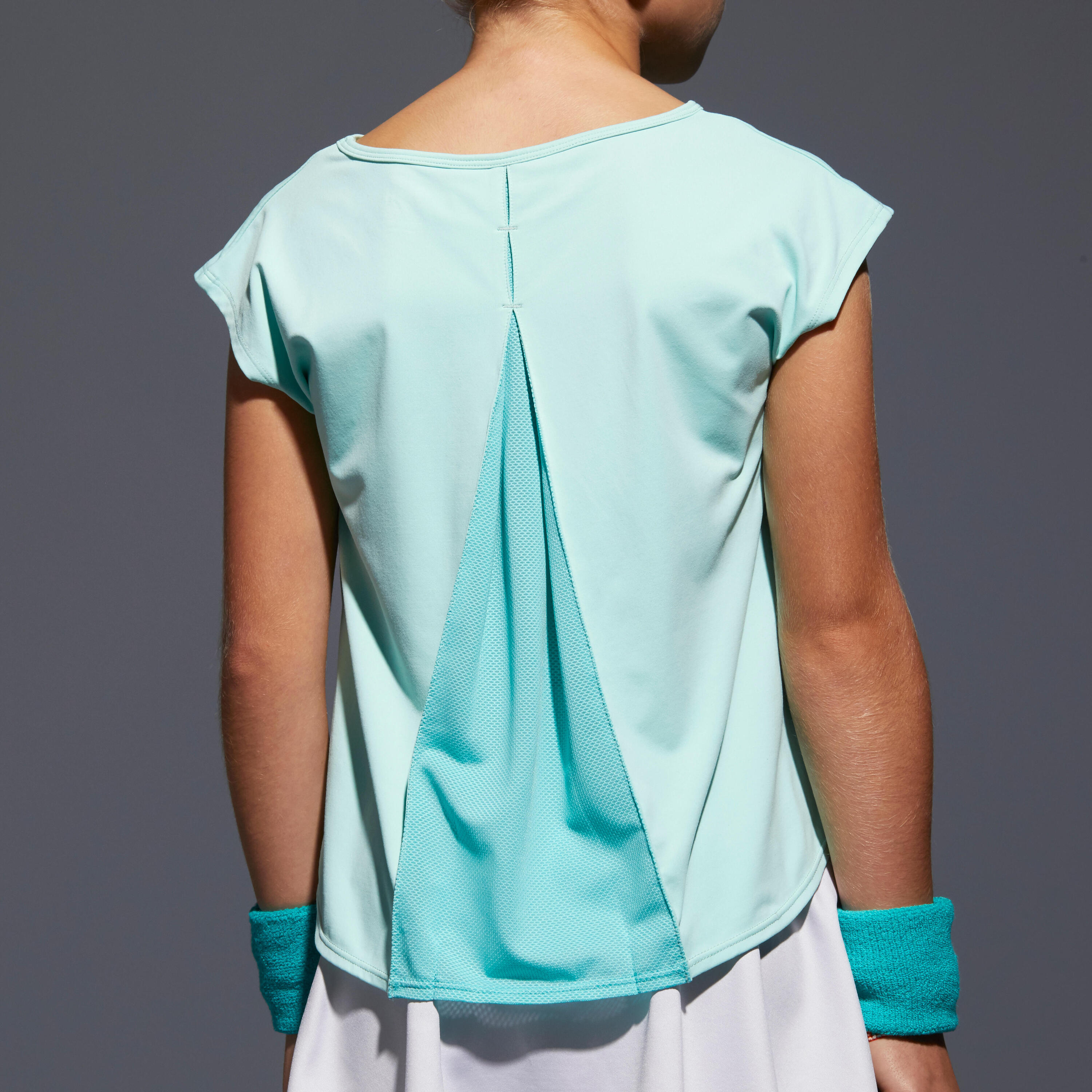 Girls' T-Shirt 500 - Turquoise 4/16
