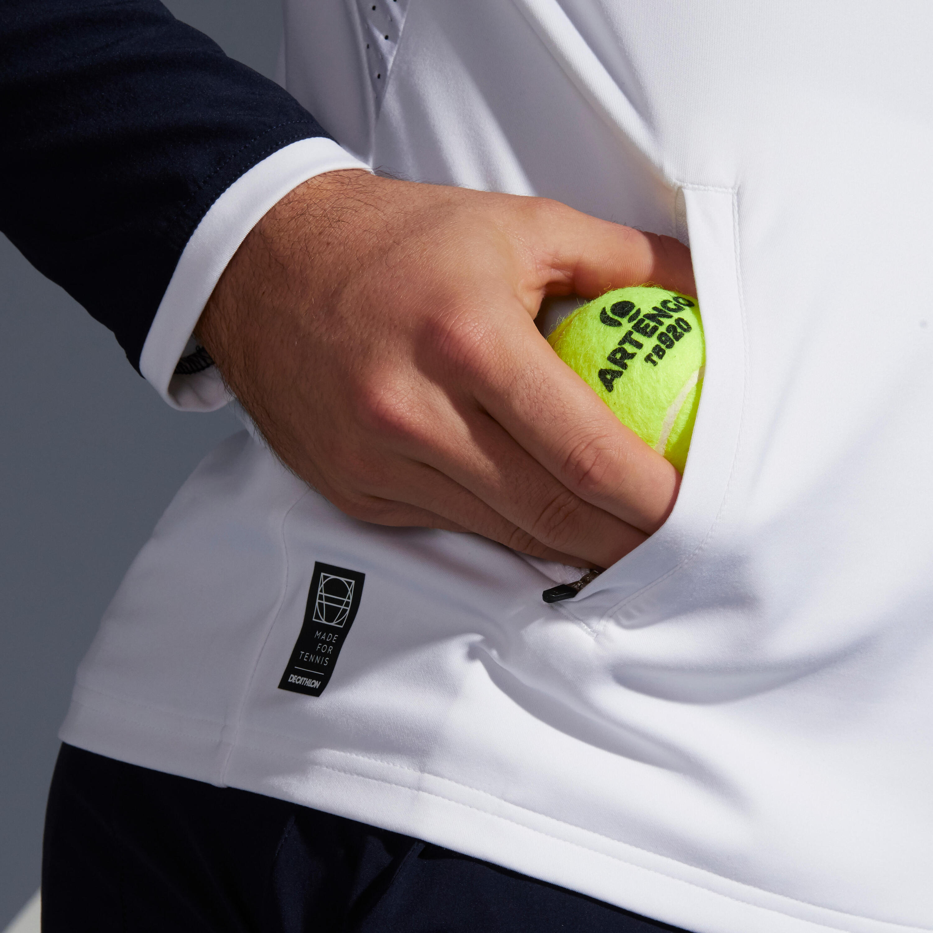 VESTE DE TENNIS HOMME ESSENTIAL BLEU BLANC 5/10