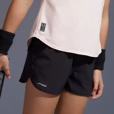 Girls' Tennis Shorts TSH500 - Black