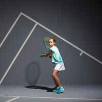 חצאית טניס לילדות דגם TSK500 - לבן