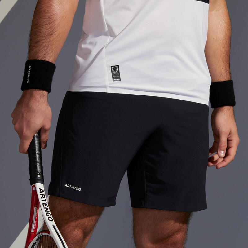 男性網球短褲TSH 900 Light - 黑色