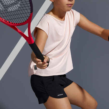 Girls' Tennis Shorts TSH500 - Black