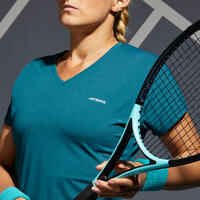 Tennisshirt TS Soft 500 Damen grün