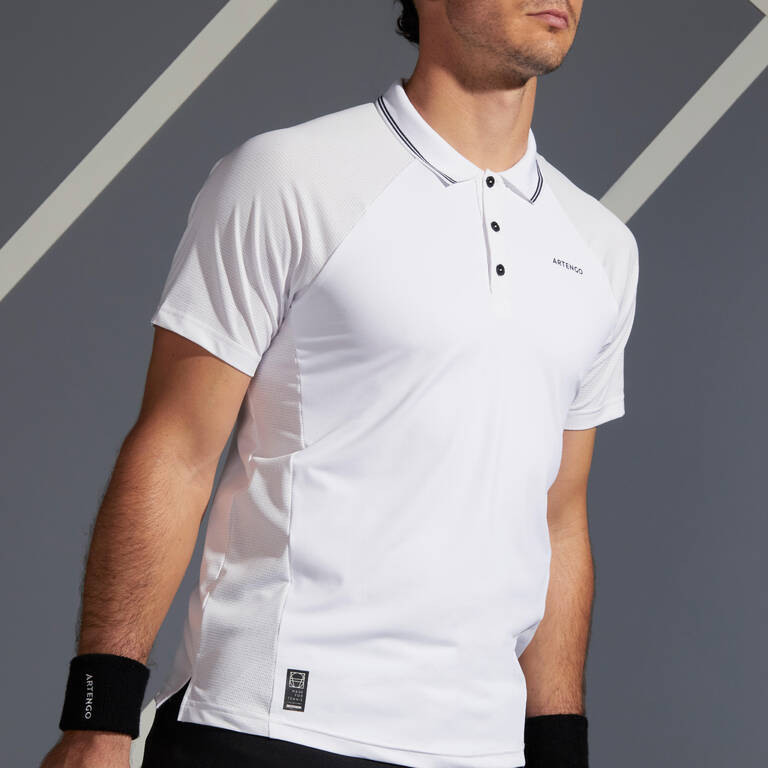 Men Tennis Polo T-Shirt - TPO Dry500 White