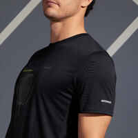 Tennis-T-Shirt TTS100 Herren schwarz