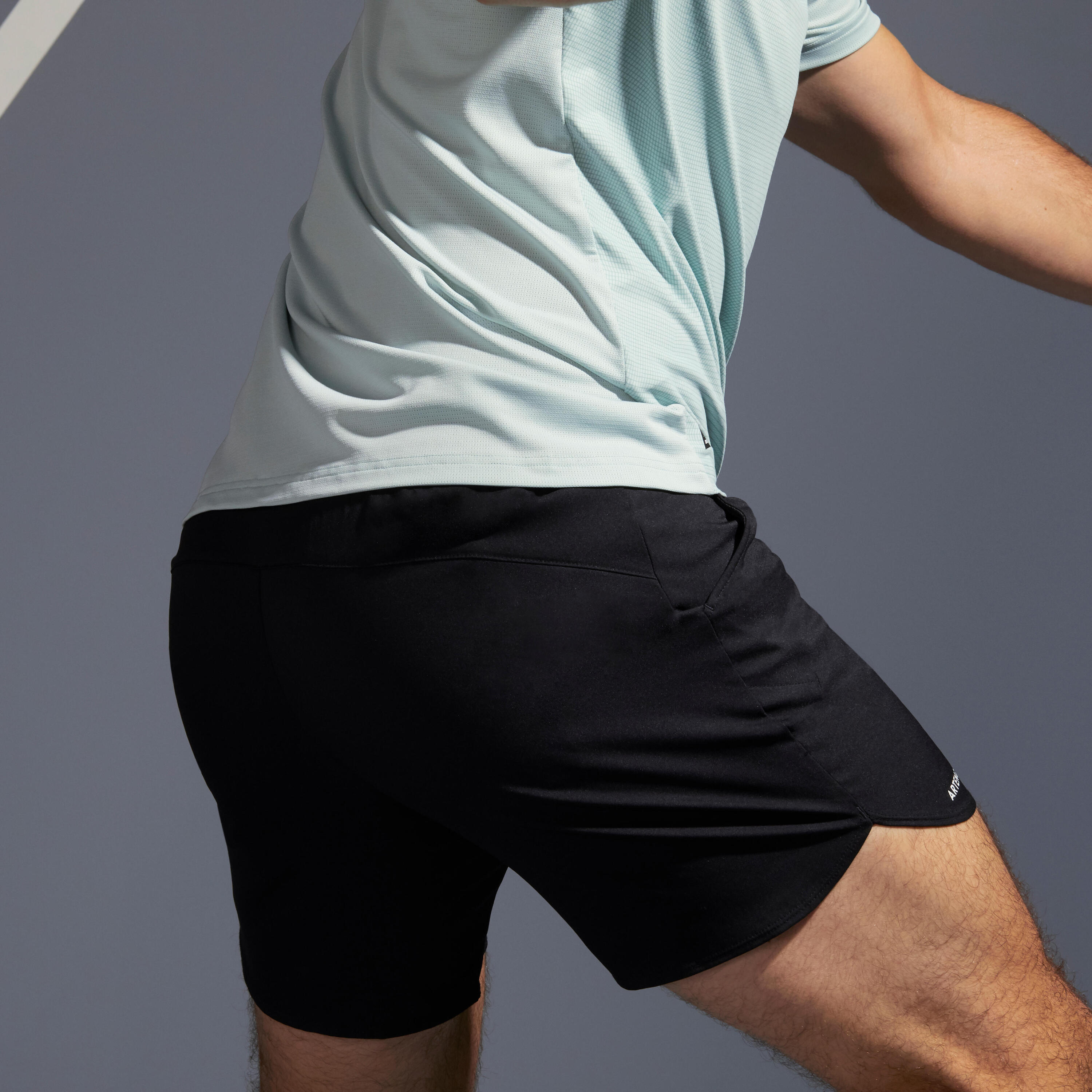 Men's Tennis Shorts Dry Court - Black 8/9
