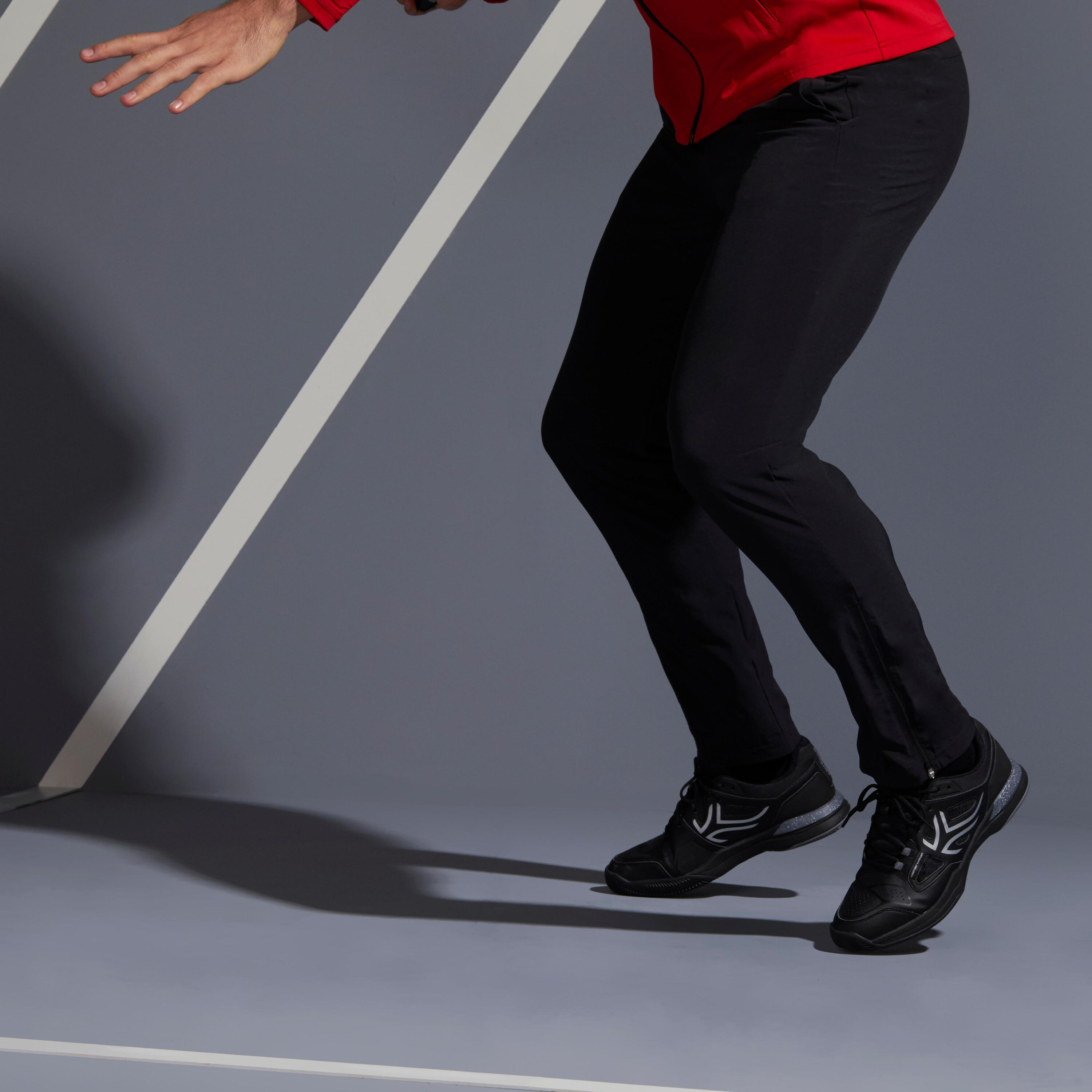 Pantalón de tenis hombre Artengo TPA 500 negro 6/8