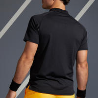 חולצת טניס לגברים גזרת פולו TPO 500 Dry - שחור