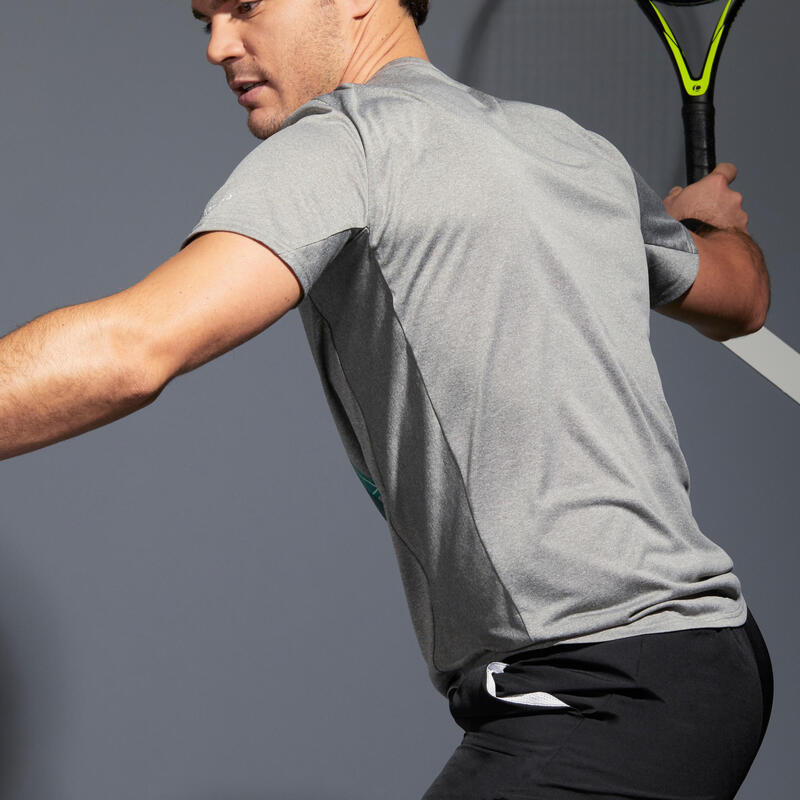 Men's Tennis T-Shirt TTS100 - Grey