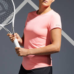 Women's Tennis T-Shirt TS Dry 100 - Coral